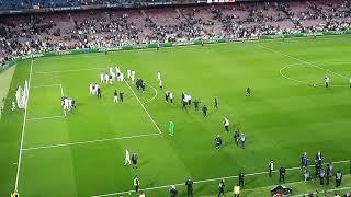 Amazing atmosphere as Eintracht Frankfurt celebrate 3-2 victory against Barcelona 14.04.2022