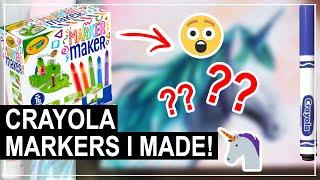 Drawing With Markers I MADE?! (Crayola Marker Maker MARKERS Review)