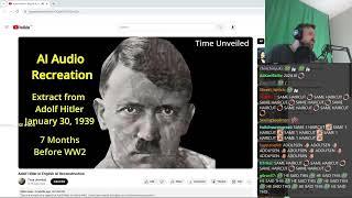 Forsen Reacts to Adolf Hitler in English AI Reconstruction