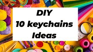 10 DIY keychain Ideas with clay in just 5 Min | صرف پانچ منٹ میں دس کیچین بنائیں| AA Creations