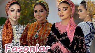 Instagram fasonlar 2024 / Turkmen koynek fasonlar / Yanly yansyz koynekler