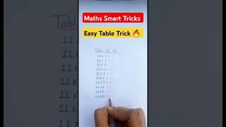 Easy Table Trick  | Table of 11 Easy Trick #viral #fun #ashortaday #trending #shorts