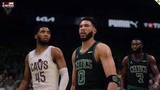 NBA2K25 ANDROID | CAVALIERS vs CELTICS (NEW LINE UP & NEW CITY JERSEY) on NBA 2K25 JUMPMAN 17 