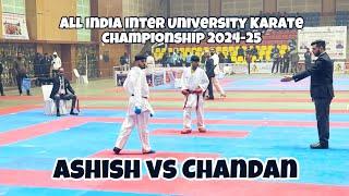 Chandan Kumar Vs Ashish Tiwari | All India Inter University Karate Championship 2024-25 #mdu #rohtak