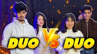 Abhishek & Kusum YT Vs UG Ayush & Sooneeta  2v2 Funny Versus  Garena Free Fire