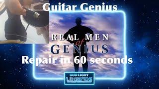 men of genius guitar jack repair in 60 seconds!