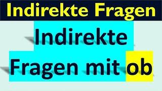 50 indirekte Fragen mit ob #wfragen #indirektefragen #german #gernagrammar