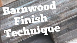 Easy faux Barnwood paint technique -