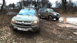 Тест-драйв Renault Duster против UAZ Patriot в грязи!