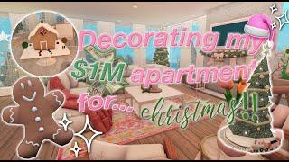 DECORATING FOR CHRISTMAS | Roblox Bloxburg Roleplay | *WITH VOICE*