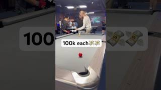 Action on double jump who’s gonna get it‍️ Kyle & Jeffrey #challenge #money #jump #billiards