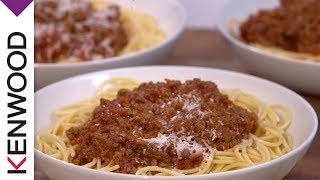 Recette de la Sauce Bolognaise avec le robot cuiseur kCook Multi de Kenwood.