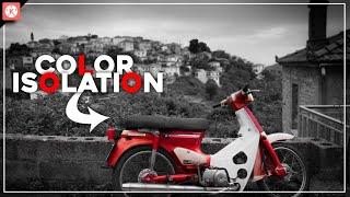 Color isolation video effect in kinemaster