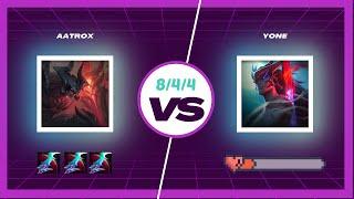 Aatrox Vs Yone Gameplay S14 League of Legends