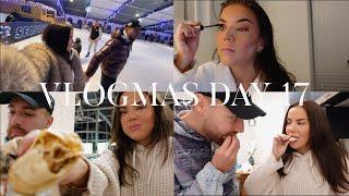 VLOGMAS DAY 17! Ice Skating, Millies cookies & Korean skincare!