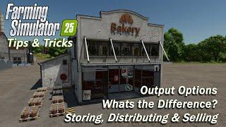 Should I set my Productions to Selling, Distributing or Storing in Farming Simulator 25