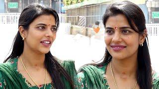 Actress Aishwarya Rajesh Family Visit Tirumala Tirupati Temple Video | Dtv Telugu