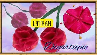 Fabric Latkan Cutting and Stitching | Craft Design Fashion Latkan | Blouse Flower Latkan Design