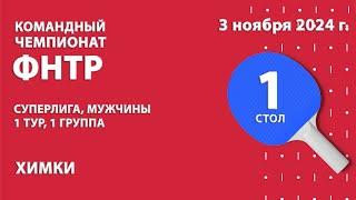 КЧФНТР 24/25. Суперлига. Мужчины. 1 тур. 1 группа. 3 день. 1 стол