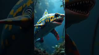 Great white shark and  poison Dart frog comebining each other #animals #shortvideo #animalshorts