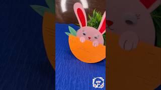 Bunny toy | Rabbit paper craft #papercraft #cutebunny #bunny #bugs #kidscraft #farm #carrot #shorts