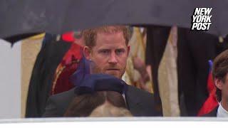 Prince Harry departs his father's coronation ceremony | New York Post