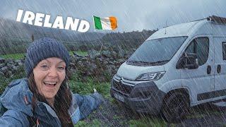 The start of our campervan trip in IRELAND - A Wicklow WASH OUT!