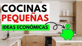  IDEAS PARA COCINAS PEQUEÑAS Y ECONÓMICAS (Modernas, Bonitas ) DECORACIÓN, DECORAR Con POCO DINERO