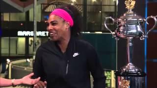 Serena Williams ESPN interview with Chris Evert and Pam Shriver about winning Australian Open 2015