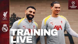 Live Training: Liverpool Prepare For Real Madrid | UEFA Champions League