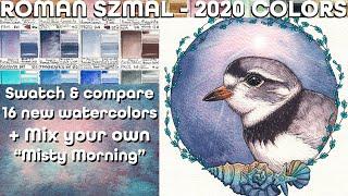 NEW 2020 Roman Szmal Aquarius Watercolor Review 16 Unique & Granulating Colors Compare Daniel Smith