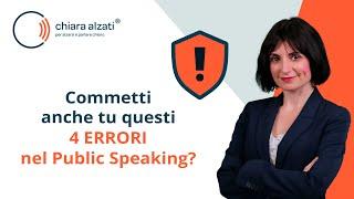 I 4 Errori comuni nel Public Speaking