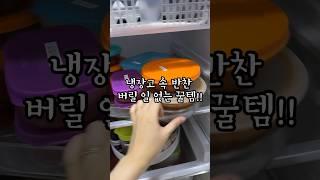 냉장고 속 반찬 버릴 일 없는 꿀템!! #회전트레이 #냉장고정리