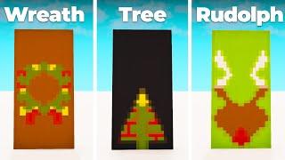 12 Minecraft Christmas Banner Designs - Tutorial