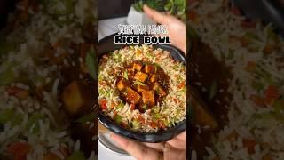 Schezwan paneer rice bowl #ricebowl #paneerrice #easyrecipe #quickrecipe #lunchrecipe #shorts