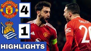 Manchester United vs Real Sociedad (4-1) Extended HIGHLIGHTS | Europa League