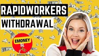 How to withdraw money from Rapidworkers | D.Prabash Official 