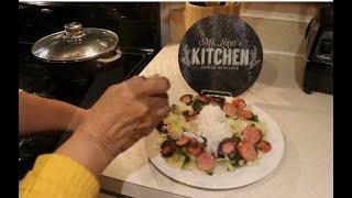 How To Cook Steam Cabbage With Sautéed Sausage In Ms Lena's Kitchen