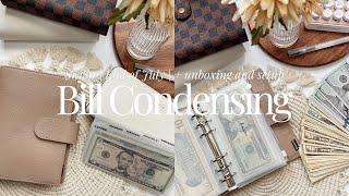 Bill Condensing + New Binder and Wallet Unboxing and Setup!