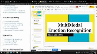 MultiModal Emotion Recognition | PSoC - 2020 | Mid Presentations