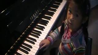 Caroline's Piano Practice-1. Ode to Joy 2. I am a little teapot 3. Twinkle, twinkle little star