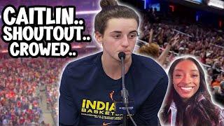 FANS GO WILD: Caitlin Clark SHOUTS OUT Insane Crowd After Dominating the Sun