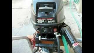 cold start 1988 Sears Gamefisher (Force built) 7.5hp outboard motor