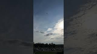 Mysterious mini rainbow in the sky 