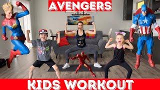 Kids Workout - AVENGERS Workout (PE at home)