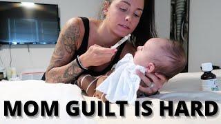 FEELING MOM GUILT | HARD DAY WITH A NEWBORN & TODDLER | I RENTED THE SNOO!