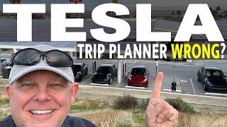 Is the Tesla Road Trip Planner WRONG?