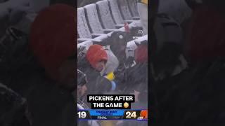 Pittsburgh Steelers wanted to fight Cleveland browns & the snow  #nfl #shorts #shorts