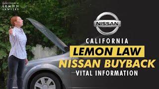 Nissan Lemon Law Buyback Demystified: Vital Information You Need