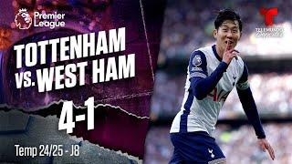 Highlights & Goals: Tottenham vs. West Ham 4-1 | Premier League | Telemundo Deportes